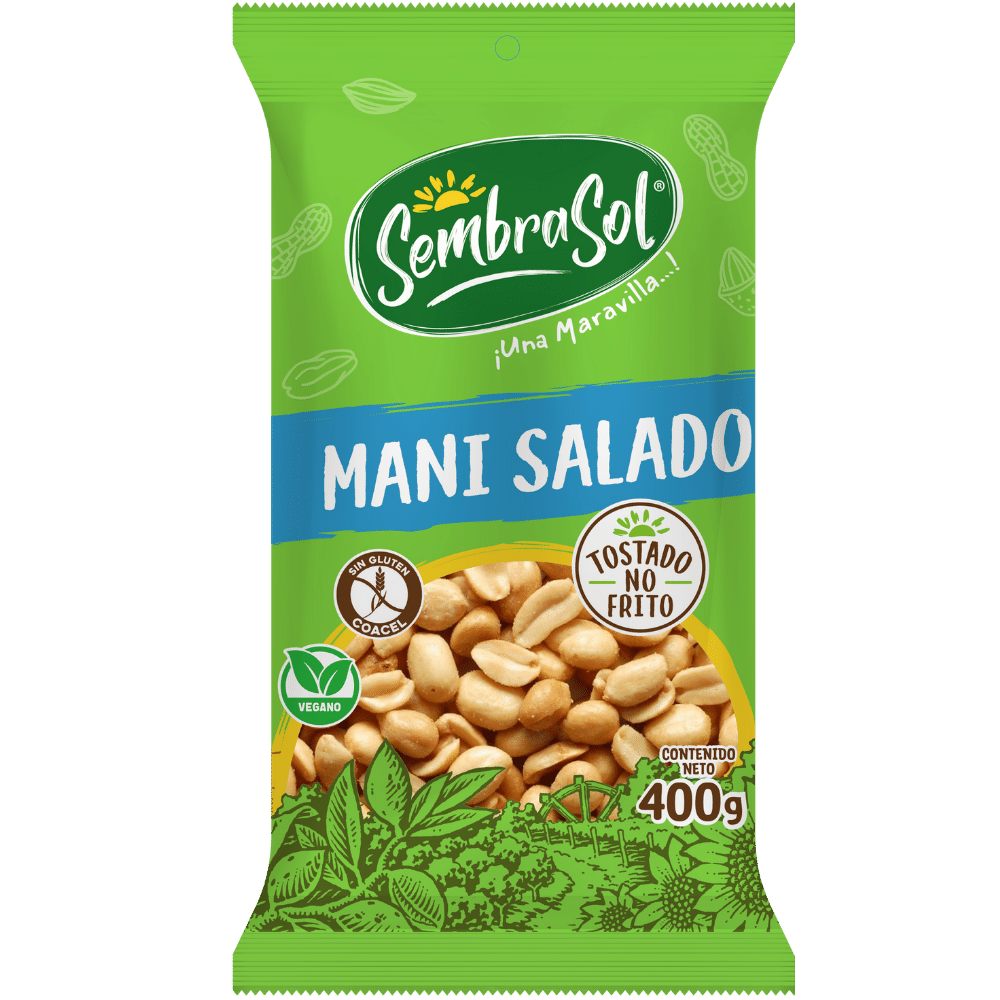 MANI TOSTADO SALADO 400 GRS