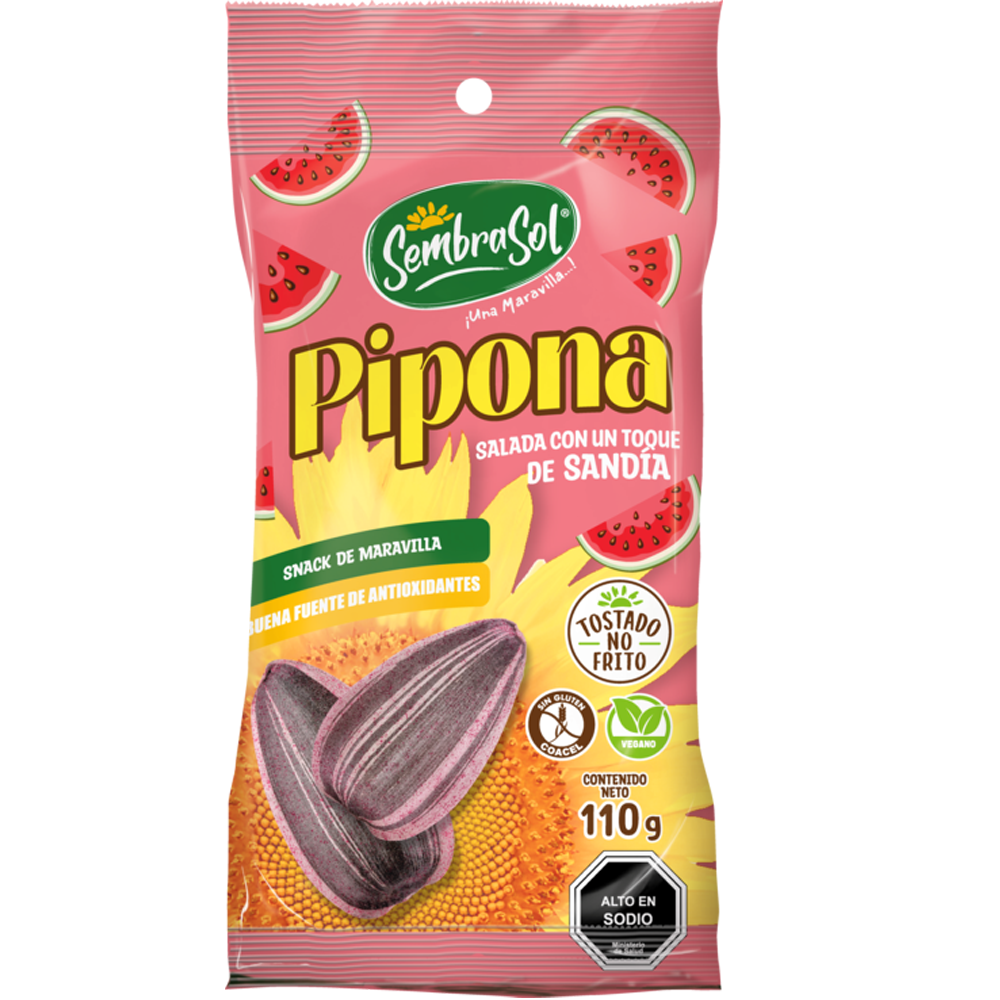 PIPONA SALADA C/TOQUE SANDÍA 110g (CAJA: 20 UNIDADES)