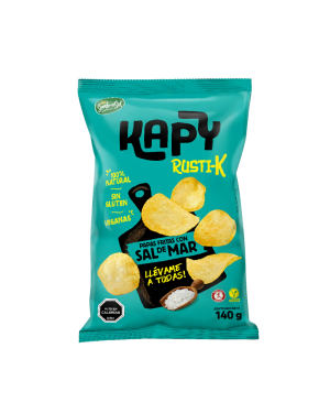 PAPAS FRITAS KAPY RUSTI-K C/SAL DE MAR 140 GRS