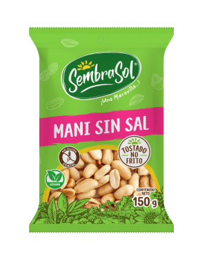 MANI TOSTADO SIN SAL 150g  (CAJA: 24 UNIDADES)