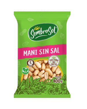 MANI TOSTADO SIN SAL 400g  (CAJA: 14 UNIDADES)
